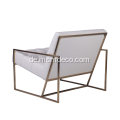 Moderner Indoor Lounge Chair mit vergoldetem Gestell